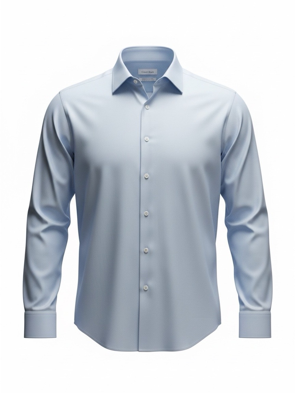 Calvin Klein Light Blue Long-Sleeve Dress Shirt